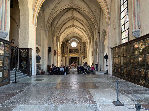 Interior of Riddarholm Church in Stockholm